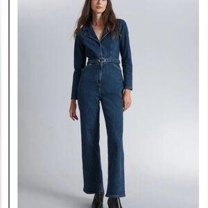 & Other Stories Blue Denim Jumpsuit